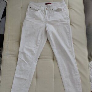 Women's Size 8L J LO Jennifer Lopez White Skinny Jeans